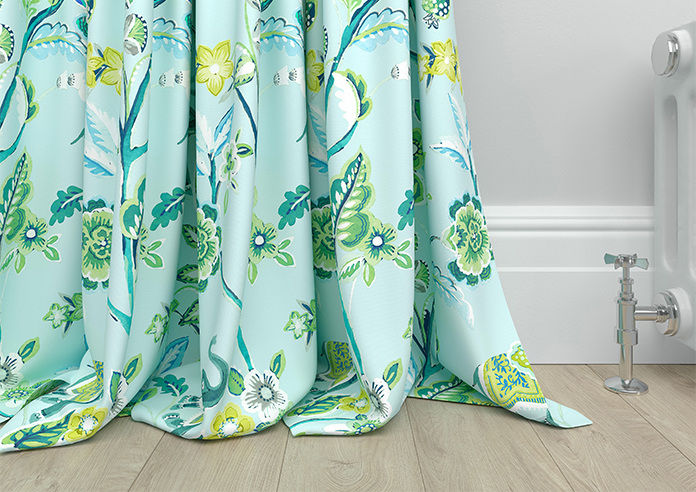 Gujarat, Cyan - Made to Measure Curtain - Image 6